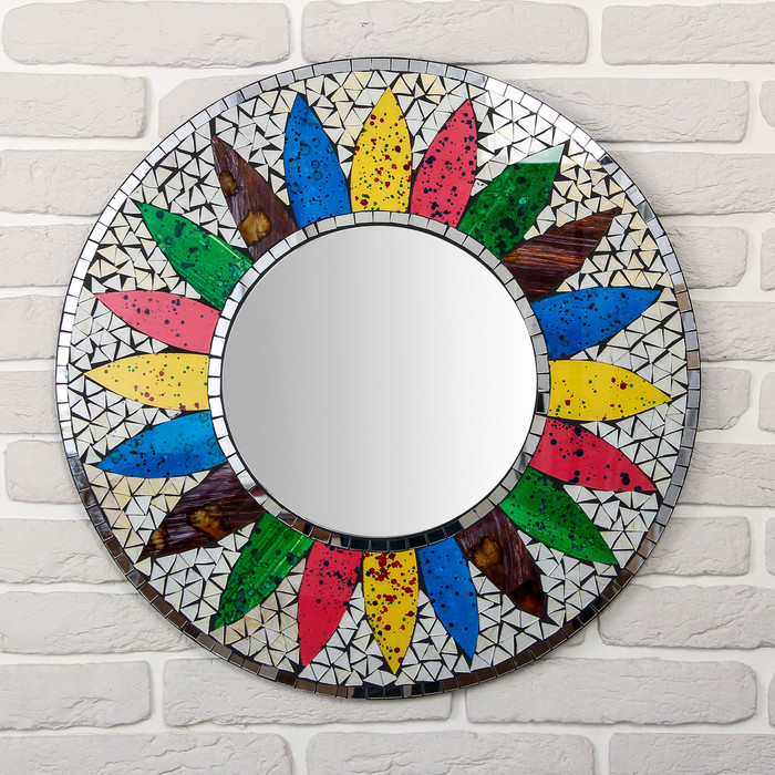 Панно зеркальное «Разноцветное солнце» | 8 Марта