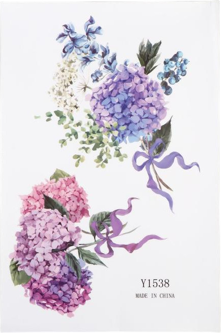 Набор наклеек интерьерных «Гортензия» | 8 Марта