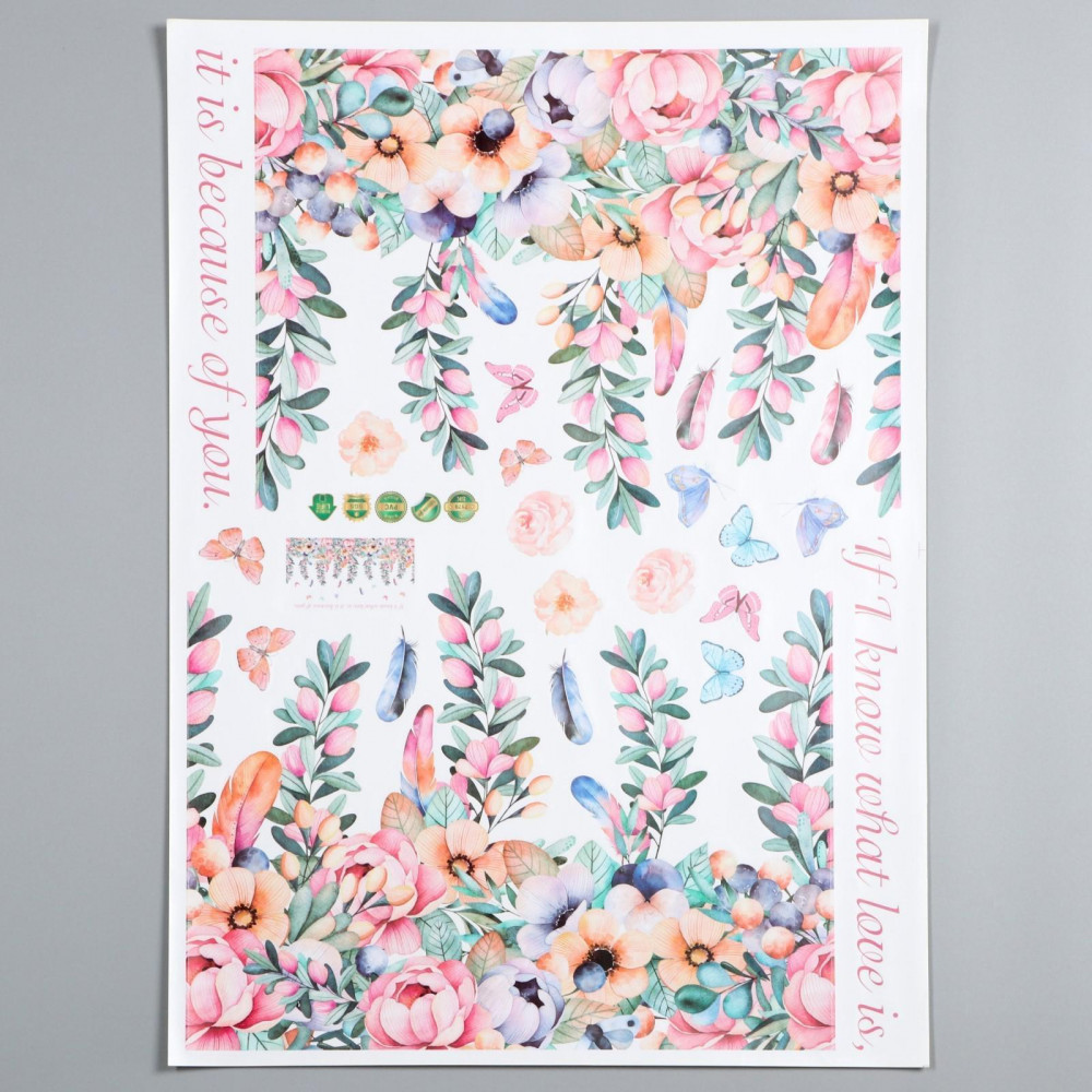 Наклейка интерьерная «Цветник» | 14 Февраля