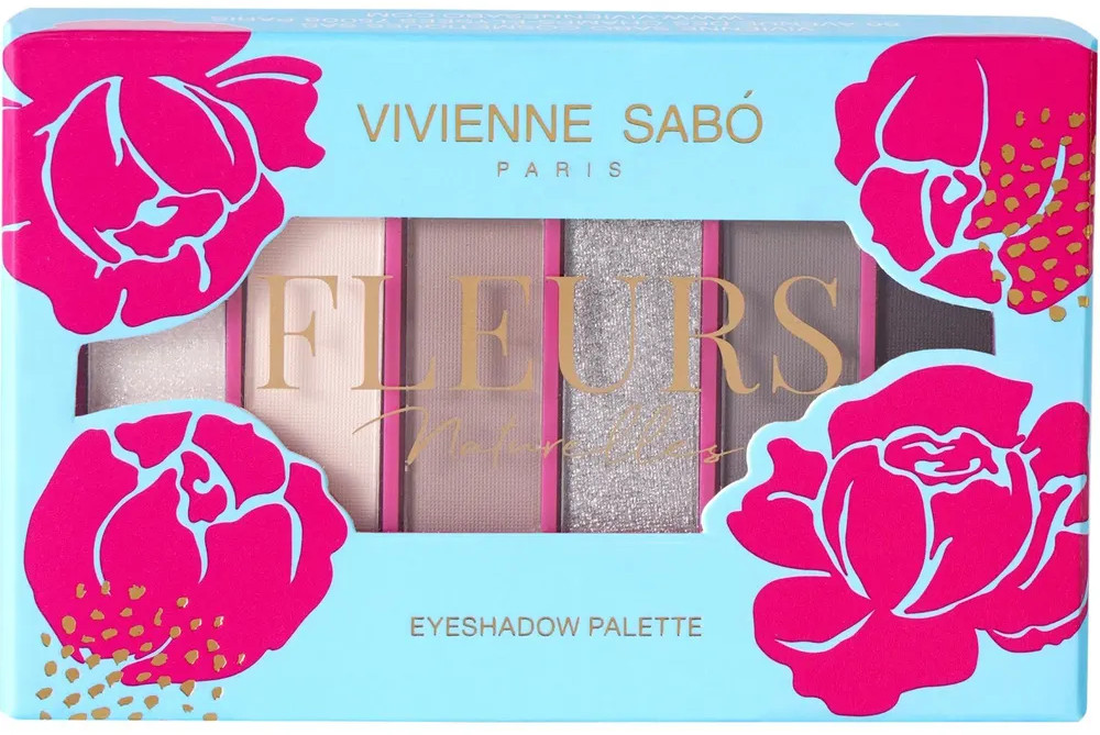 Палетка теней для век «Fleurs Naturelles», оттенок 04 Pivoine | Vivienne Sabo