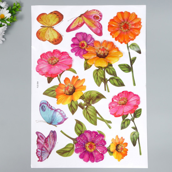 Наклейка «Герберы»