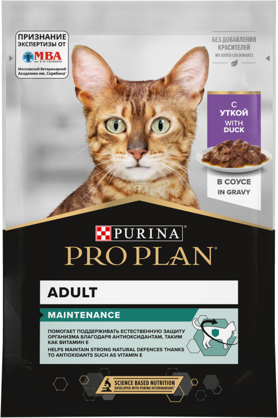 Корм для взрослых кошек с уткой | Purina Pro Plan