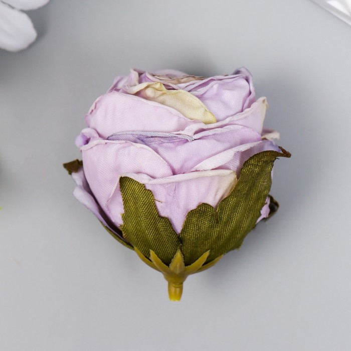 Бутон на ножке для декорирования «Пионовидная роза сиреневая» | 8 Марта