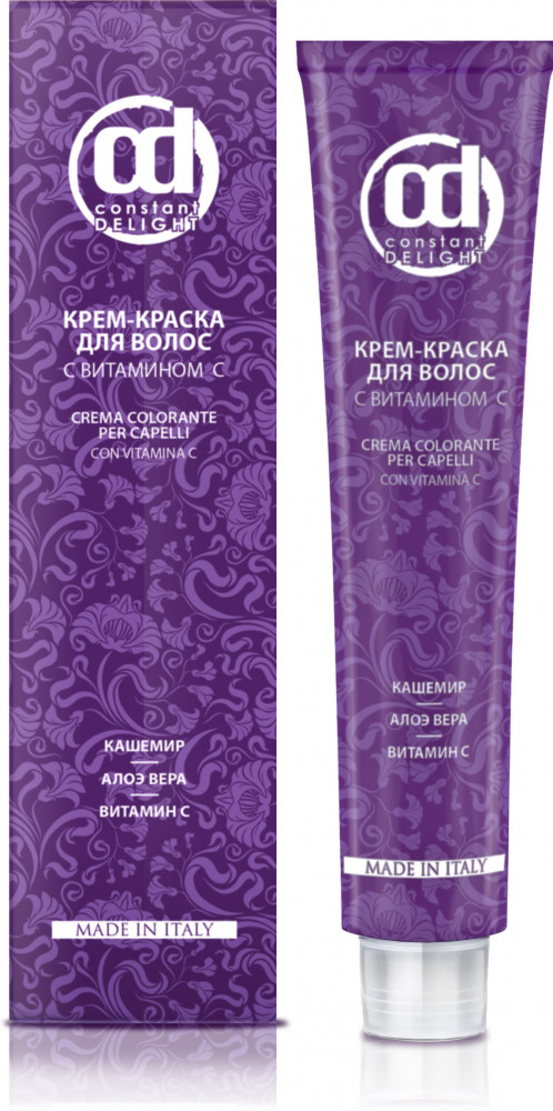 Крем-краска для волос с витамином С, оттенок 5/0 Cветло-коричневый натуральный | Constant Delight