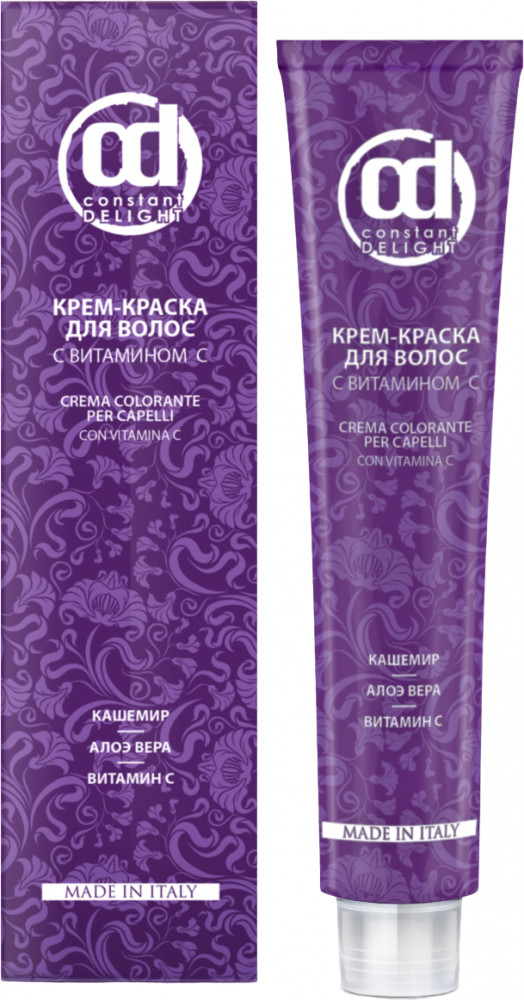 Крем-краска для волос с витамином С, оттенок Синяя сталь | Constant Delight