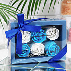 синий/белый