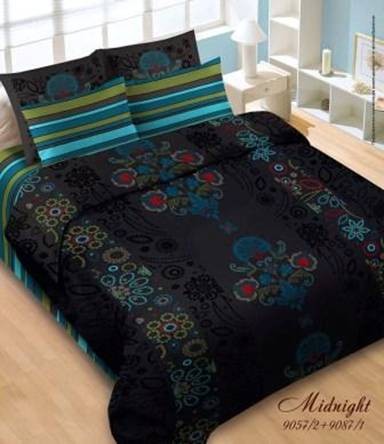 Комплект постельного белья «Midnight» (2-спальный, сатин-люкс, 2 наволочки 70х70, пододеяльник на пуговицах) | Verossa