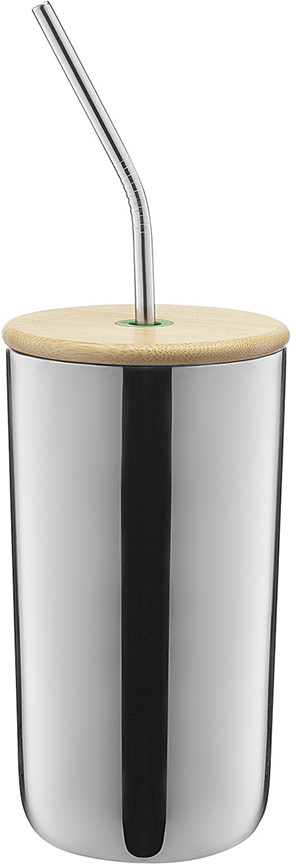 Термостакан стальной с трубочкой | Smart Solutions