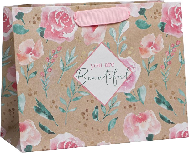 Пакет подарочный «You are beautiful» | 8 Марта | Дарите Счастье