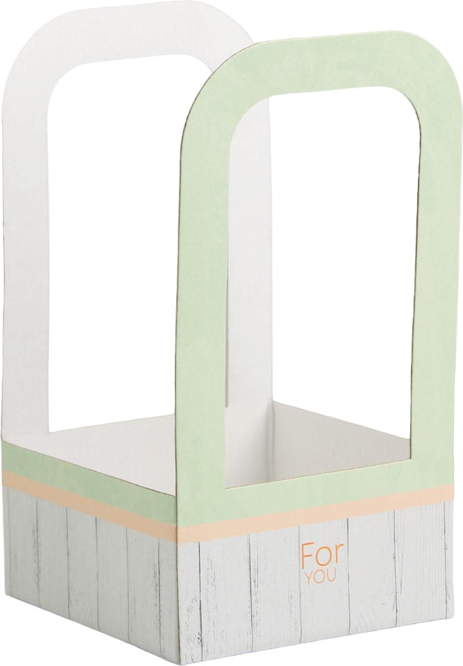 Коробка-переноска для цветов «For you» | Послание | Дарите Счастье
