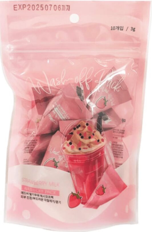 Маска для лица с экстрактом клубники и молочными протеинами | Med B