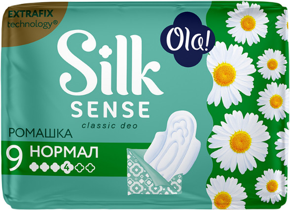 Прокладки женские с ароматом ромашки «Normal» | Silk Sense | Ola!