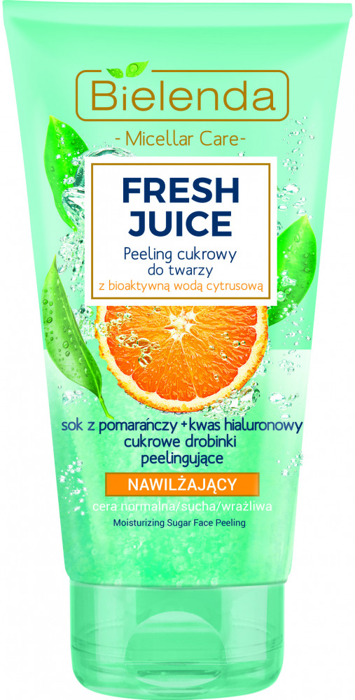 Пилинг для лица сахарный «Апельсин» | Fresh Juice | Bielenda