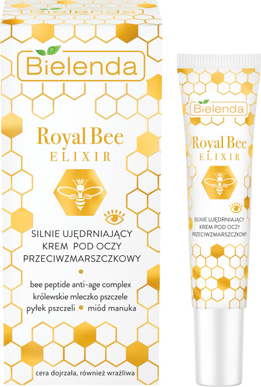 Крем для кожи вокруг глаз укрепляющий «Против морщин» | Royal bee elixir | Bielenda