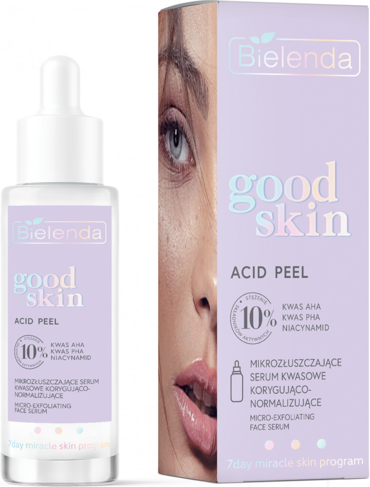 Сыворотка для лица микроотшелушивающая и нормализующая «Acid Peel» | Good Skin | Bielenda