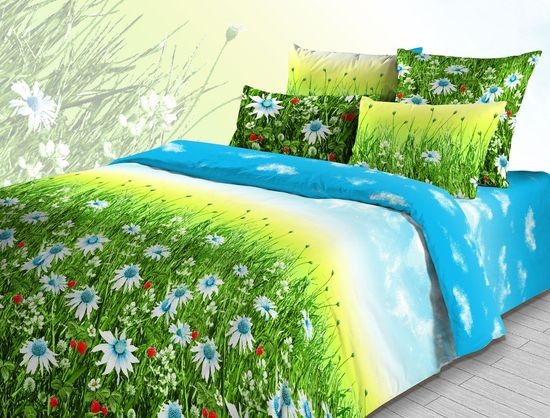 Комплект постельного белья «Родные просторы» (арт. 3569/1, 1,5-спальный, бязь, 2 наволочки 70х70) | ТДЛ Текстиль