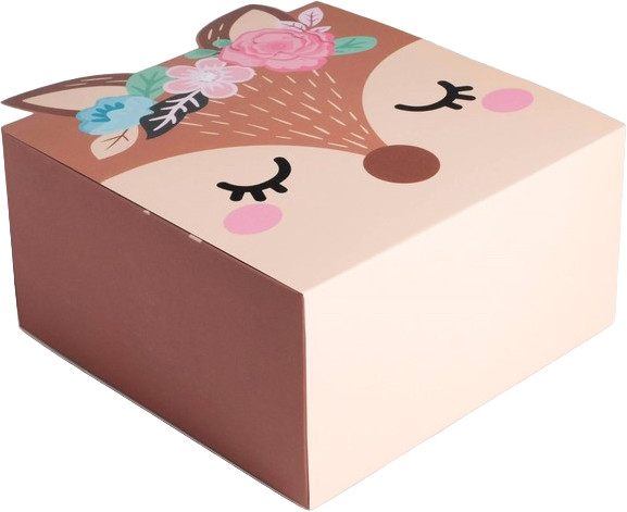 Коробка складная «Оленёнок» | Дарите Счастье