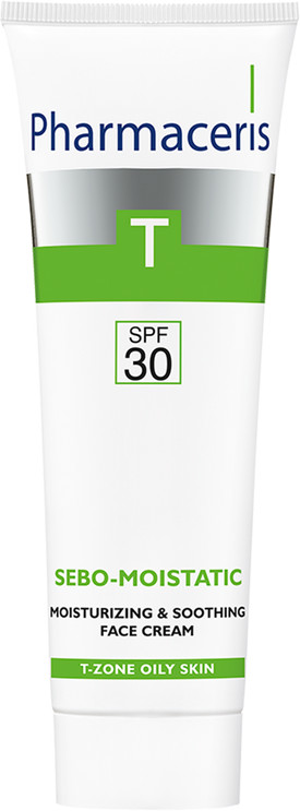 Крем для проблемной кожи увлажняющий «Sebo Moistatic» SPF 30 | T-zone oily skin | Pharmaceris
