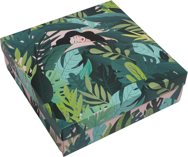 Коробка складная «Тропики» | Дарите Счастье