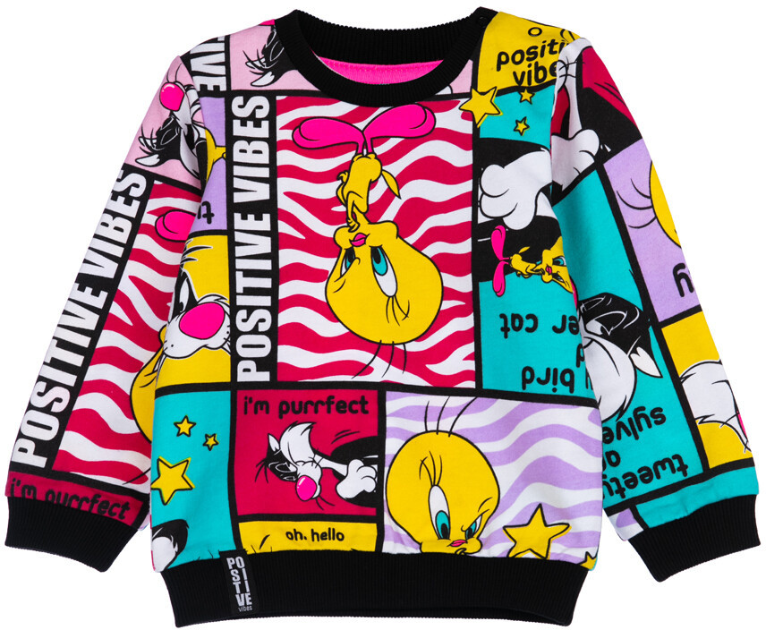 Свитшот для девочек | Be positive | PlayToday