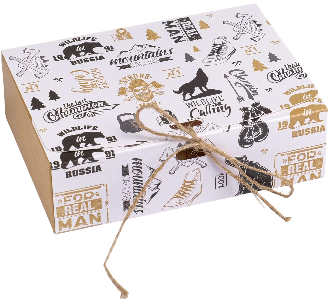 Коробка складная подарочная «Мужская» | Дарите Счастье