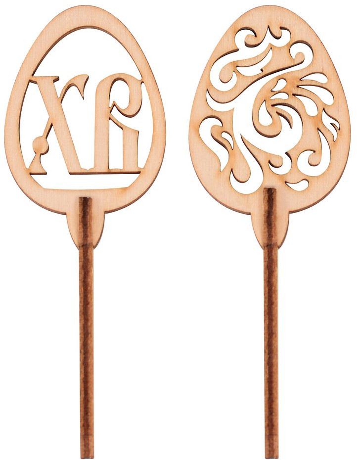 Набор топперов для кулича «Пасхальное яйцо» | Мультидом Трейдинг