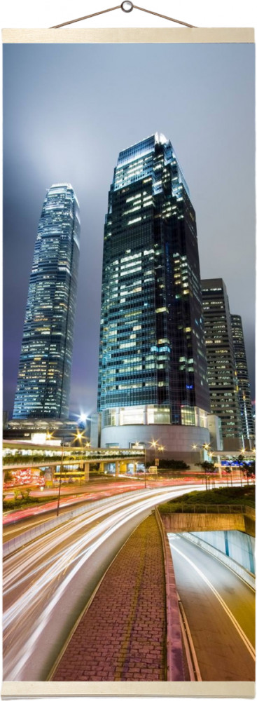 Картина по номерам «Панно. Ночной мегаполис» | Molly