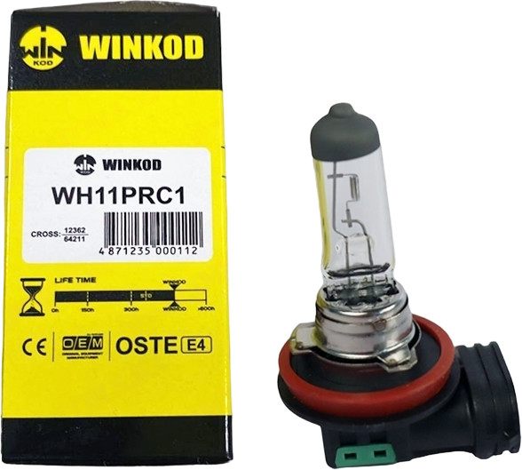 Автолампа галогеновая H11 55W 12V PGJ19-2 | Winkod