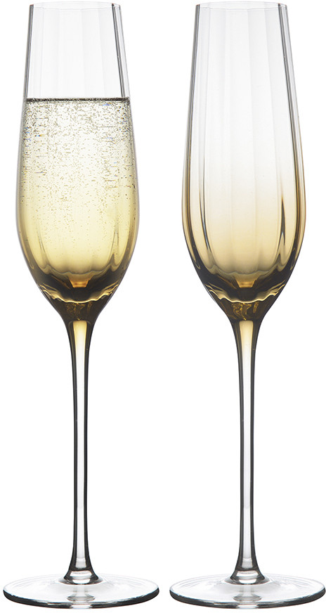 Набор бокалов для шампанского «Gemma Amber» | Gemma Amber | Liberty Jones