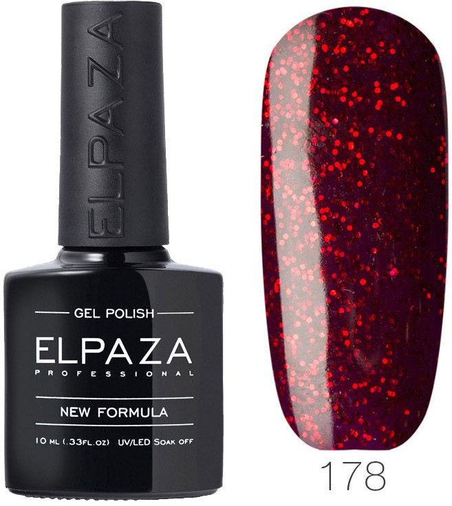 Гель-лак для ногтей, оттенок 178 Фейерверк | Elpaza Professional