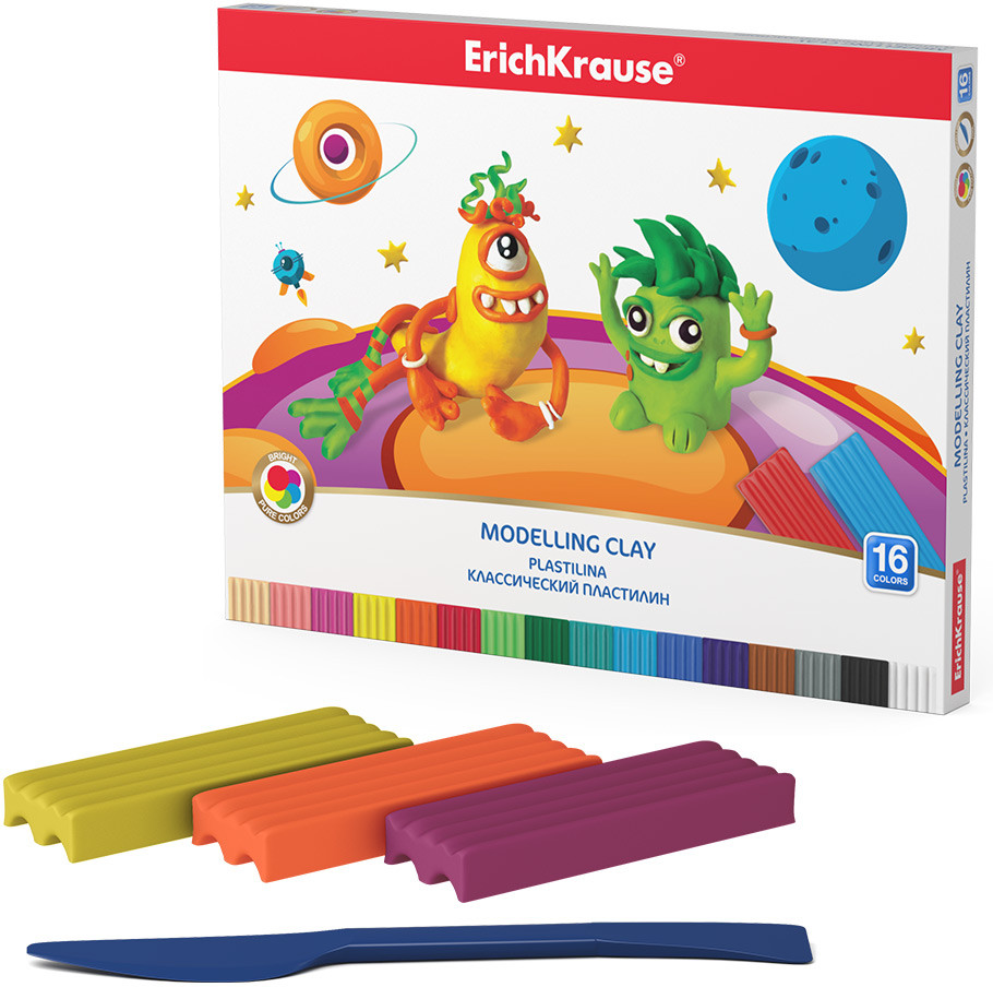 Пластилин классический «Cosmic Monsters» | Erich Krause
