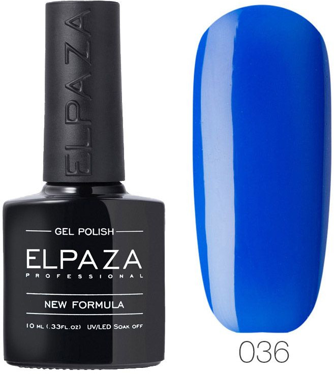 Гель-лак для ногтей, оттенок 036 Сапфир | Elpaza Professional