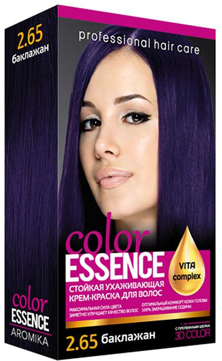 Крем-краска для волос «Color Essence», оттенок 2.65 Баклажан | Аромика