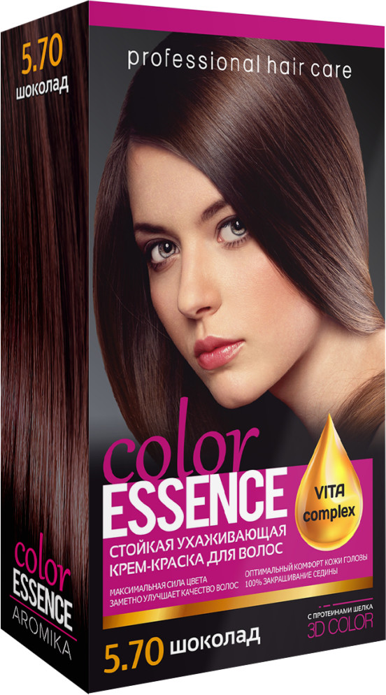 Крем-краска для волос «Color Essence», оттенок 5.70 Шоколад | Аромика