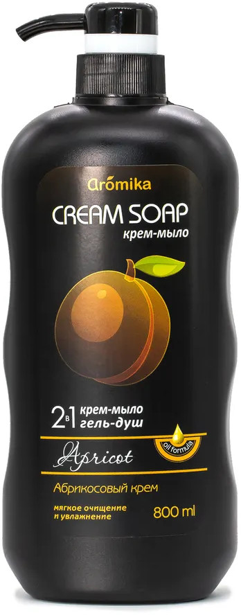 Крем-мыло и гель для душа 2 в 1 «Абрикос» | Аромика