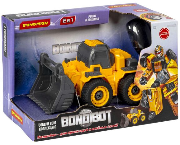 Трансформер-конструктор «Колёсный бульдозер-робот» | Bondibot | Bondibon
