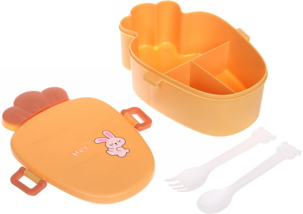 Набор ланч-бокс пластиковый «Морковка»