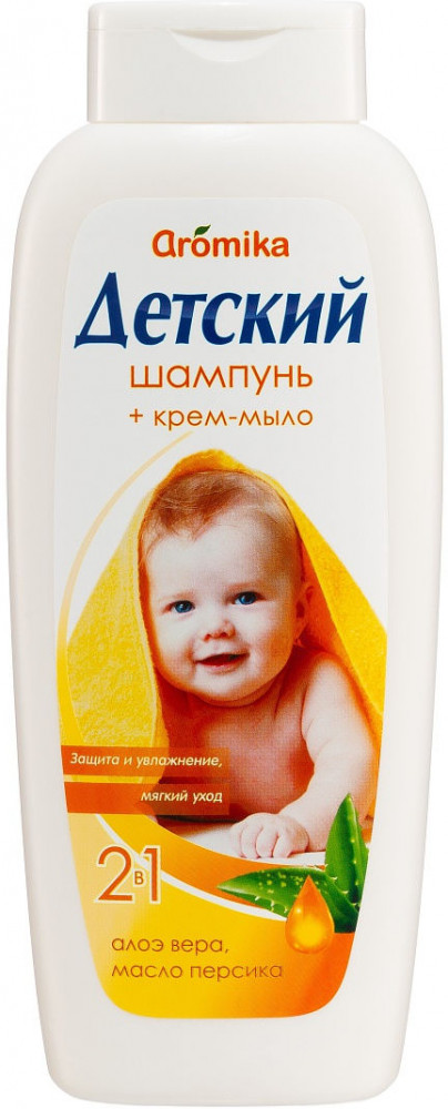 Шампунь детский «Алоэ вера и масло персика» | Аромика