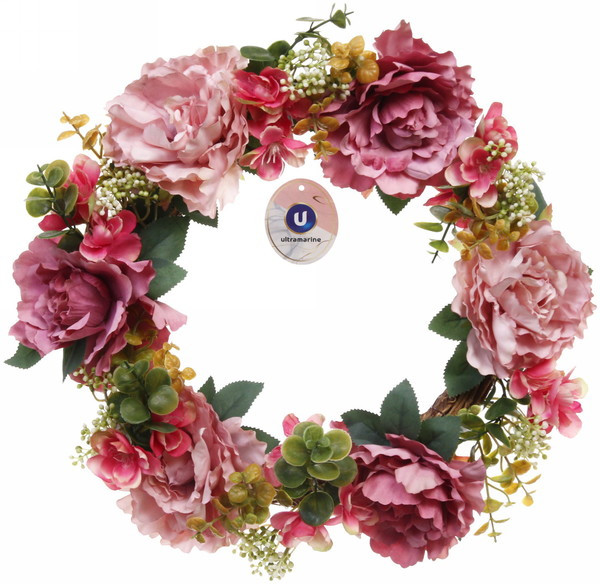 Венок из искусственных цветов «Фантазия» | Ultramarin