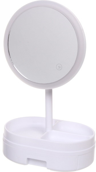 Зеркало настольное с подсветкой и органайзером «Kitty» | Beauty | Cosmetic mirror