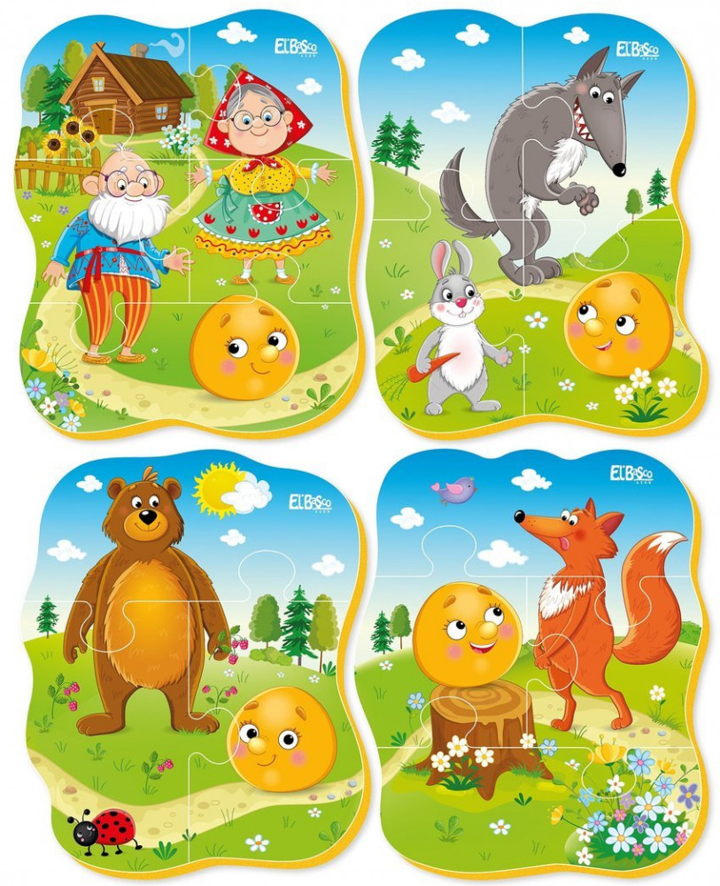 Набор пазлов «Колобок» | El`BascoToys