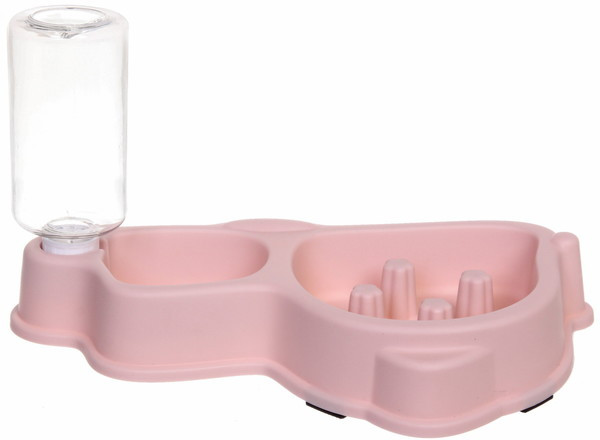 Миска для медленного кормления с автопоилкой «Один дома»