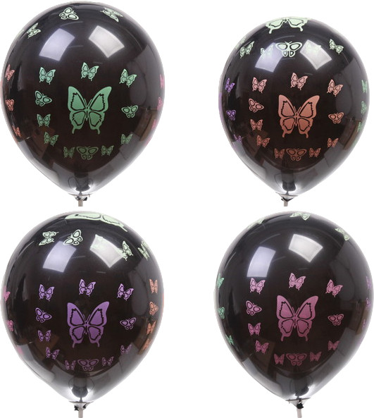 Набор шаров воздушных «Бабочки» | Серпантин