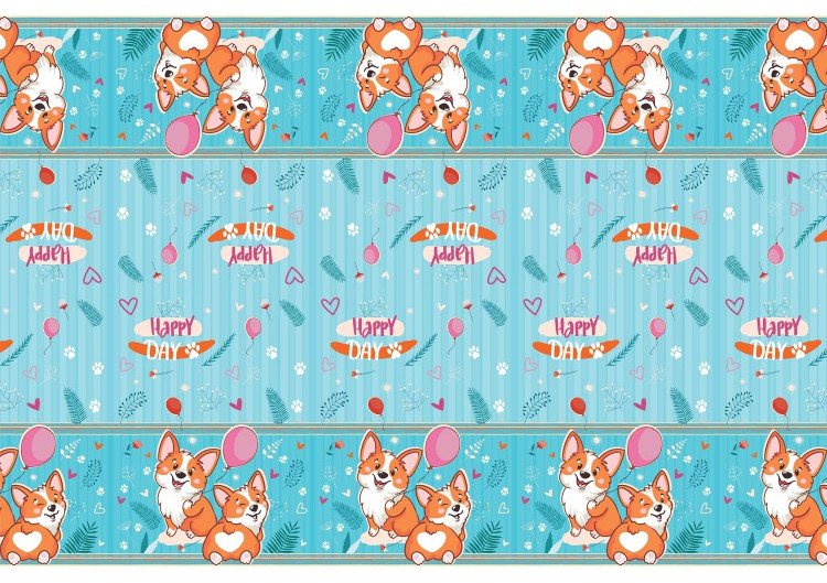 Скатерть одноразовая «Корги» | Корги | ND Play