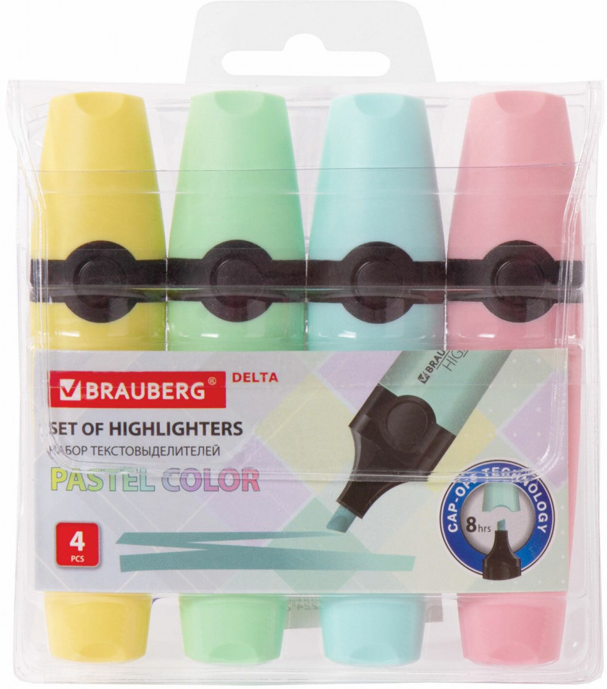 Набор текстовыделителей | Delta | Brauberg
