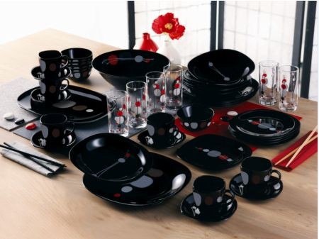 Сервиз столовый Kyoko Black (19 предметов)