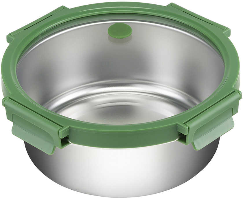 Ланч-бокс стальной со стеклянной крышкой | Smart Solutions