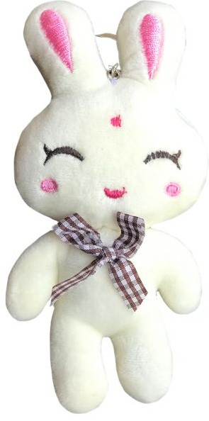 Брелок с подвесом в виде мягкой игрушки «Светлый кролик» | Феникс Презент