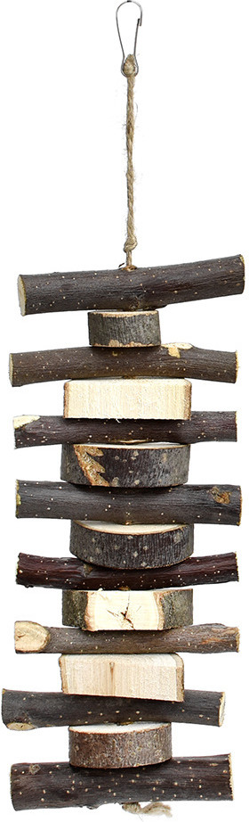 Лакомство для грызунов «Веточки яблони и спилы липы на джутовой нити» | Mr.Crisper