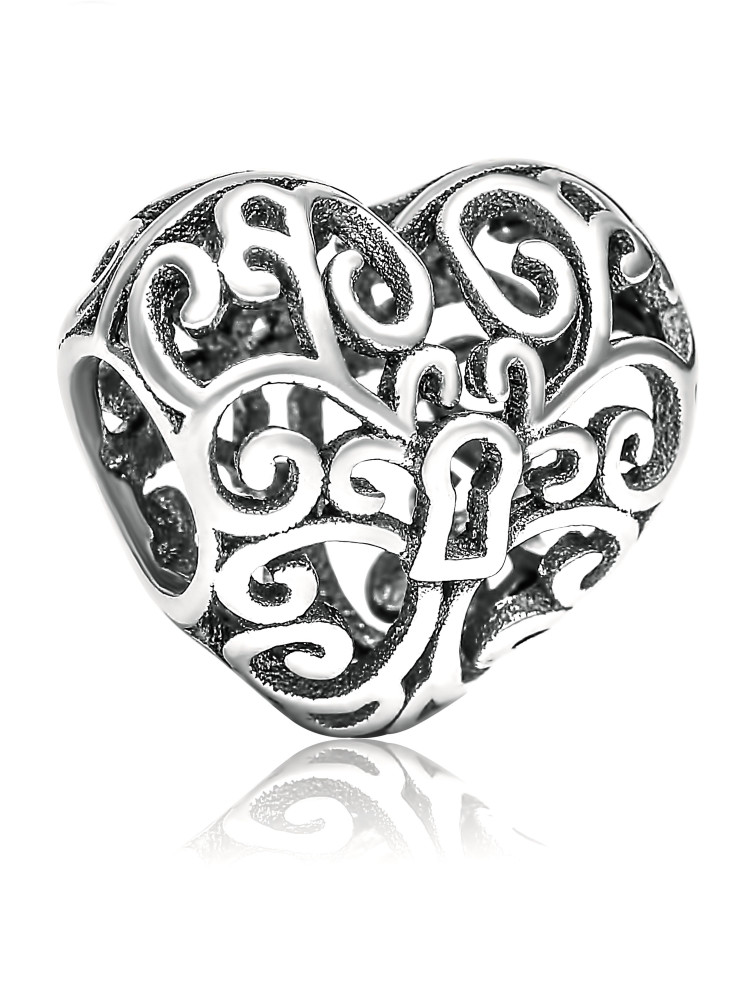 Шарм из серебра «Сердце» | Lucente Silver
